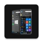 win 10 dark android application logo